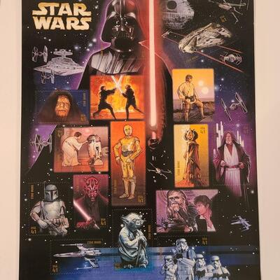 Lot 11: New First Class Collectors Stamp Sheets, Yoda  Star Wars, Disney Magic, Super Heroes and More 