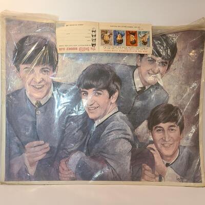 Lot 14: The Beatles: Paul McCartney Colgate's Personality Bath & Vintage Color Portrait 