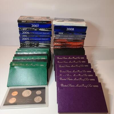 Lot 15: United States Mint Coin Proof Sets 