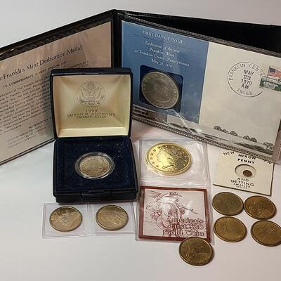 Lot 21: United States Quarter Collection, America's First $20 Coin, 1999 Susan B Anthony Coin Proof and More