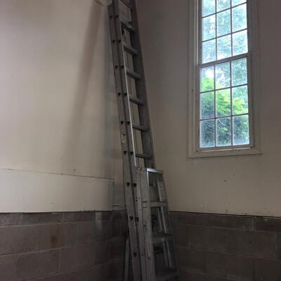 Lot 31:  16 Foot Extension Ladder & 6 ft Ladder