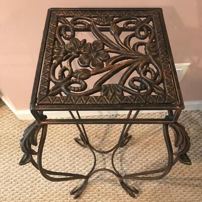 Lot 17:  Wrought Iron Plant Stand