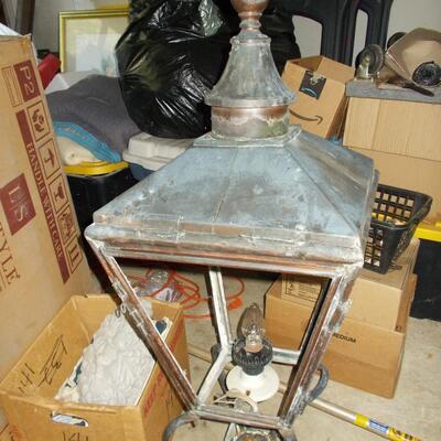 One of a Kind Antique Copper Lantern Post Top