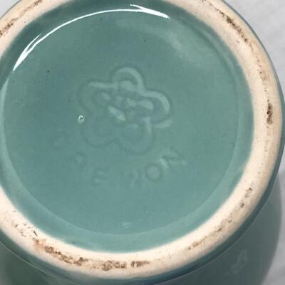 Assorted pottery, porcelain and Blue Glass Cup