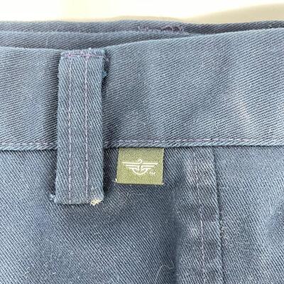 DOCKERS NAVY PLEATED PANTS - MENâ€™S W34 L30