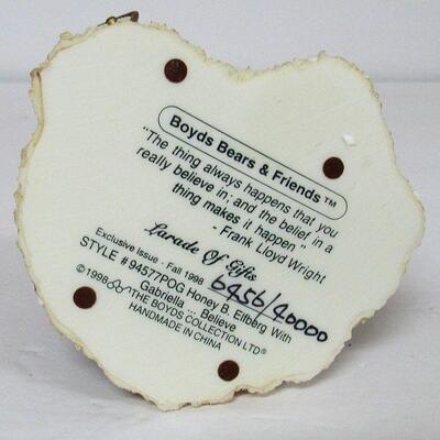 Boyd's Bears Figurine in Box, Gabriella...Believe, 1988, 6456/40000