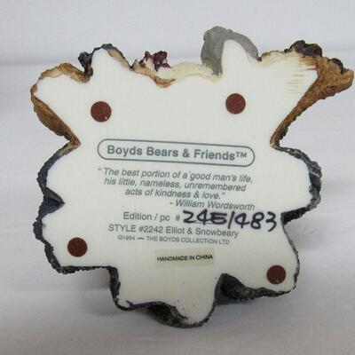 Boyd's Bears Figurine, Elliott and Snowbeary, 1994, 245/483