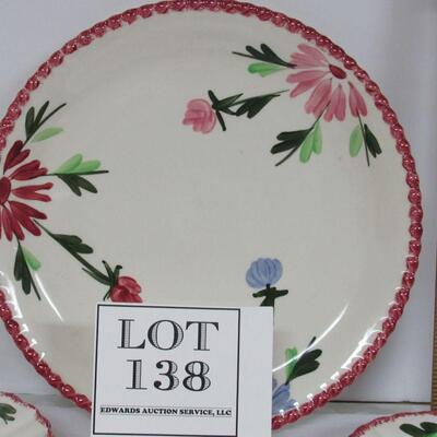 Lot of Vintage Blue Ridge Potteries Dinnerware, Mardi Gras Pattern