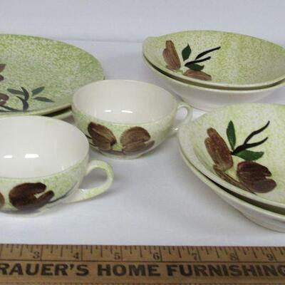 Vintage Blue Ridge Potteries Dinnerware, Caroline Pattern, 2nd Photo Shows Bowl That Was Missed in Group Shot