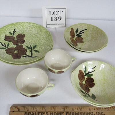 Vintage Blue Ridge Potteries Dinnerware, Caroline Pattern, 2nd Photo Shows Bowl That Was Missed in Group Shot