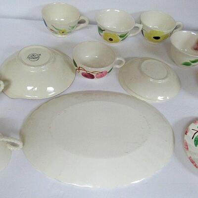 Large Lot of Misc Blue Ridge Potteries Dinnerware, Mis Matched Pieces, Many Patterns