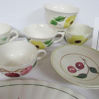 Large Lot of Misc Blue Ridge Potteries Dinnerware, Mis Matched Pieces, Many Patterns