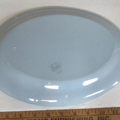 Lot of Vintage Dishes, Lu Ray Platter, Blue Willow Plate, More