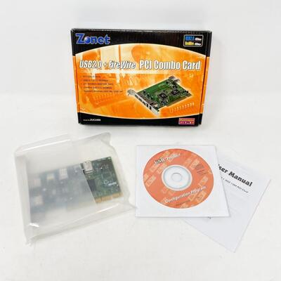 ZONET USB2.0 + FIREWIRE PCI COMBO CARD