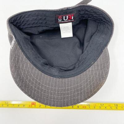 UBI PINSTRIPED HAT WITH SKULL - L/XL