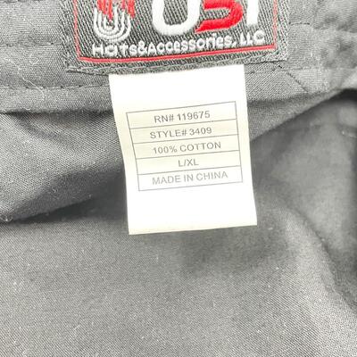 UBI PINSTRIPED HAT WITH SKULL - L/XL