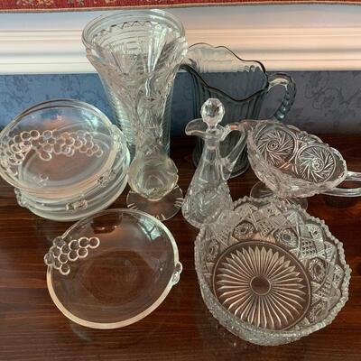 Lot 500: Cut Crystal Bowl &  Glassware