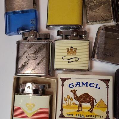 Lot 24: Vintage Lighters: Sarome Blue Bird Car, Ronson, Corona, Colvair and More 