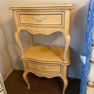 Matching French Provincial Regency Nightstand End Tables