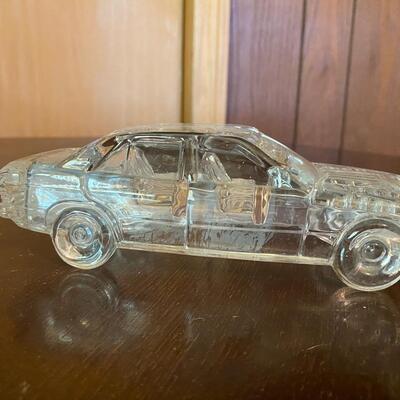 Vintage Hofbauer Crystal Glass Car Automobile Figurine Paperweight Model