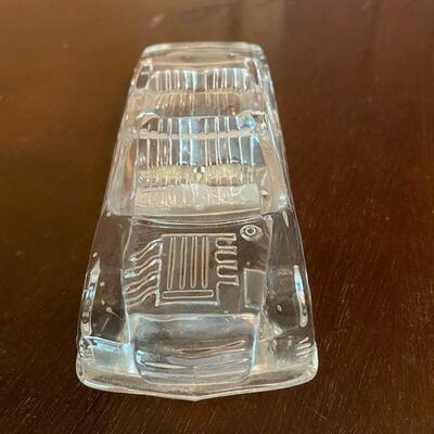 Vintage Hofbauer Crystal Glass Car Automobile Figurine Paperweight Model