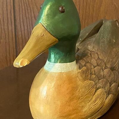 Vintage Florentine Art Studio Duck Mallard Figurine 
