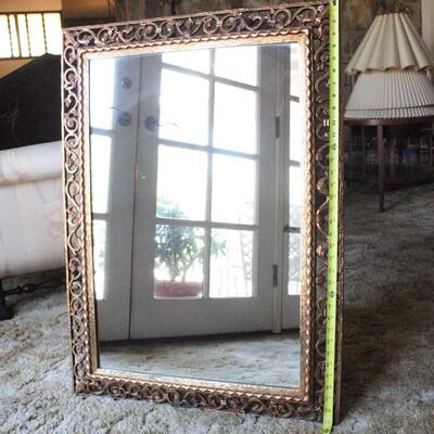 Home Decor Metal Frame Hanging Mirror 