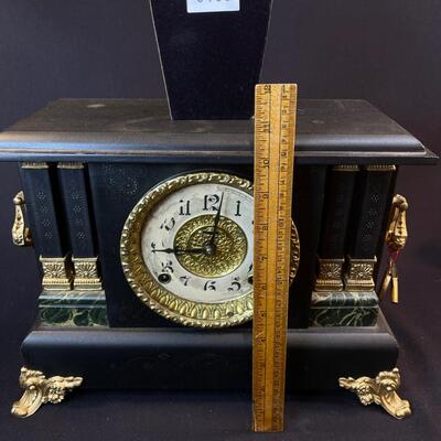 Lovely 19th C Empire Style Mantel Clock works