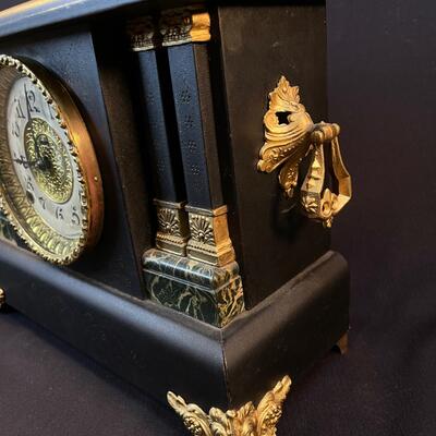 Lovely 19th C Empire Style Mantel Clock works