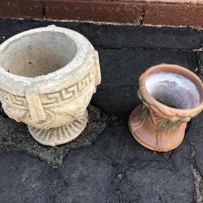 Pair of Weathered Planter Pots