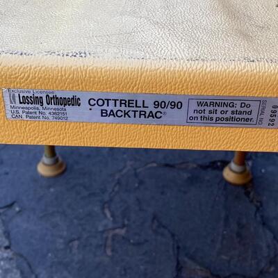 Vintage Lossing Orthopedic Cottrell 90/90 Backtrac Traction Leg Support Table