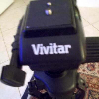 Vivitar Tripod and  Nikon Camera