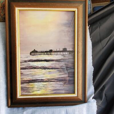 Hometown Pier buy California Artist Judy Noble, signed by Artist