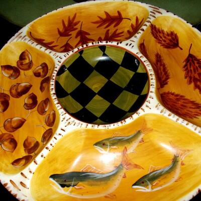 Round Segmented Serving Platter