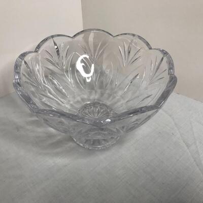 Crystal, glass, brass pieces