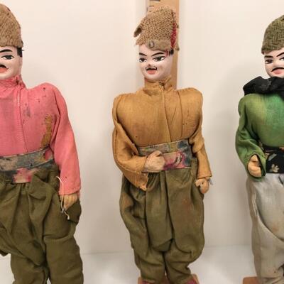3 Lebanese Dolls Antique 