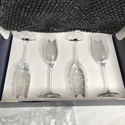 Brand New Mikasa Set of Champagne Glasses 