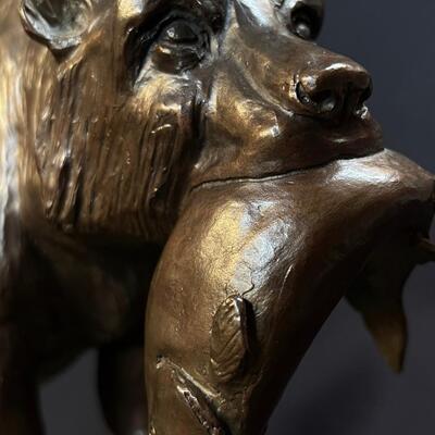 Jim Deutsch Alaskan Brown Bear Bronze Sculpture