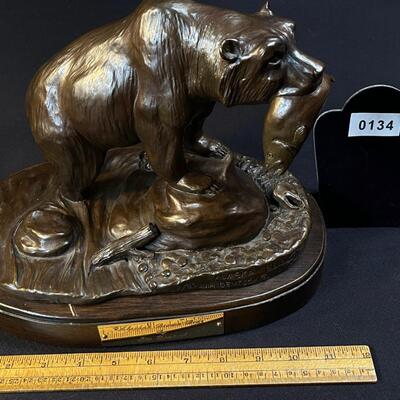 Jim Deutsch Alaskan Brown Bear Bronze Sculpture