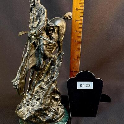 After Frederick Remington Cast Bronze Mounted Mountain Trapper