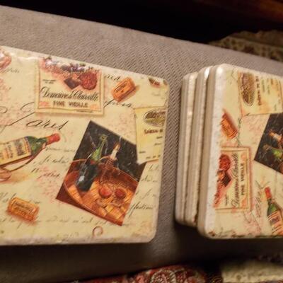 Wine Rack, ID Tags and Coasters