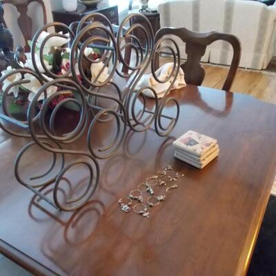Wine Rack, ID Tags and Coasters