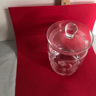 Assorted Glasses, Insulated Pitcher, Crystal Jelly Jar with lid