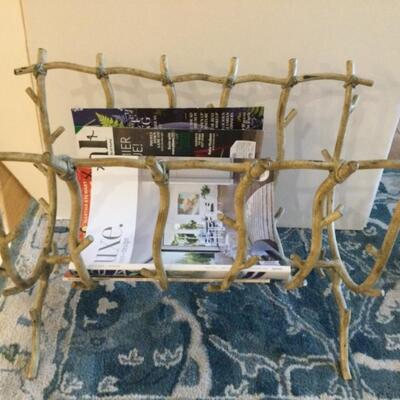 Iron magazine rack