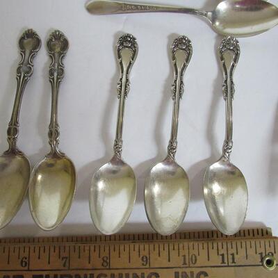 Lot of Misc Silverplate Flatware, Many Patterns and Pie Server