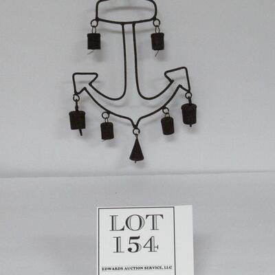Outdoor Wall Decor, Anchor With Bells, Chime
