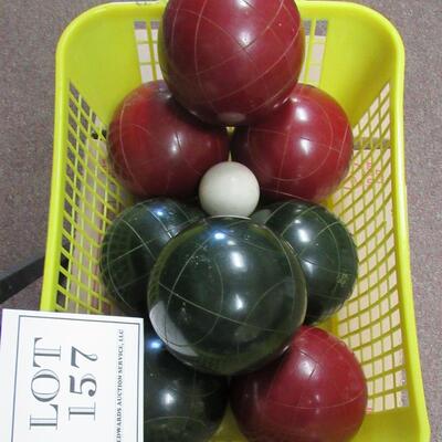 Vintage Bocce Ball Set, Includes Small Ball and Instructions, No Box