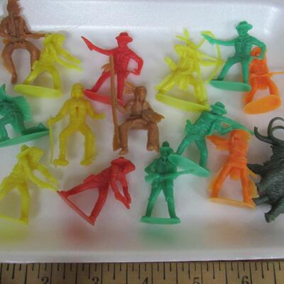 Lot of Plastic Cowboys and Indians and a Mastadon