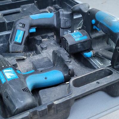 Lot 7: 18V Cordless POWER GLIDE Tool Set Untested