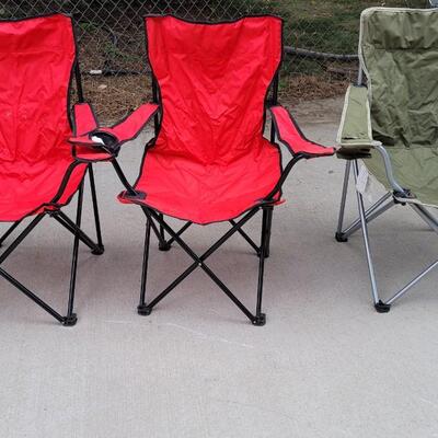 Lot 24: (3) Folding Leisure Camping Chairs 